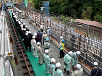 大内原橋上部工事現場見学会