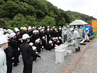 大内原橋上部工事現場見学会