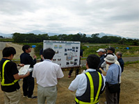 徳田橋下部工（その２）工事　現場見学会