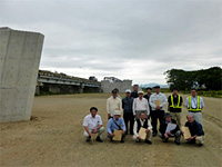 徳田橋下部工（その２）工事　現場見学会