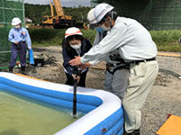 粟野川橋ＰＣ上部工　現場学習会