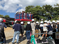 鳥取県田後高架橋　現場見学会（賀露小学校5年生）